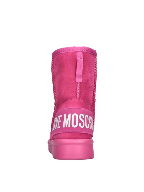 Stivaletti in camoscio e tessuto LOVE MOSCHINO | JA24423H0HJA5604FUXIA